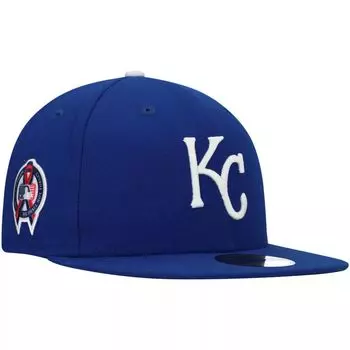 Мужская облегающая шляпа New Era Royal Kansas City Royals 9/11 Memorial 59FIFTY