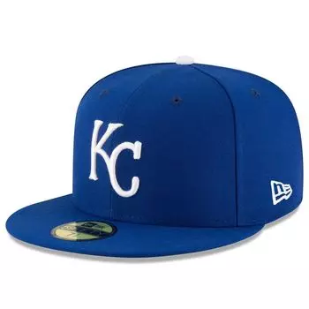 Мужская облегающая шляпа New Era Royal Kansas City Royals Game Authentic Collection On-Field 59FIFTY
