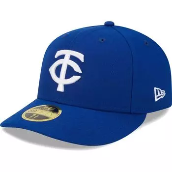 Мужская облегающая шляпа New Era Royal Minnesota Twins с белым логотипом 59FIFTY