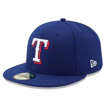Мужская облегающая шляпа New Era Royal Texas Rangers Game Authentic Collection On Field 59FIFTY