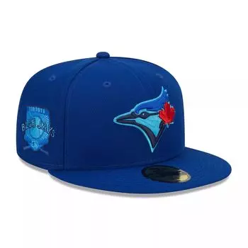 Мужская облегающая шляпа New Era Royal Toronto Blue Jays 2023 MLB Father's Day On-Field 59FIFTY