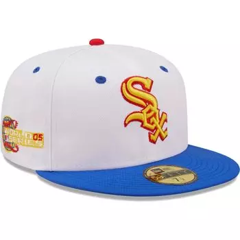 Мужская облегающая шляпа New Era White/Royal Chicago White Sox 2005 World Series Cherry Lolli 59FIFTY