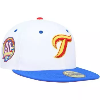 Мужская облегающая шляпа New Era White/Royal Toronto Blue Jays 30th Anniversary Cherry Lolli 59FIFTY