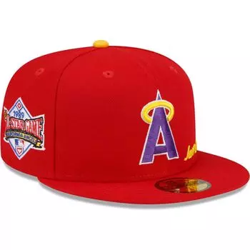 Мужская облегающая шляпа New Era x Just Don Red Los Angeles Angels 1989 MLB All-Star Game 59FIFTY