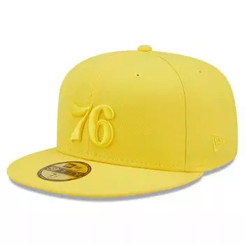 Мужская облегающая шляпа New Era Yellow Philadelphia 76ers Color Pack 59FIFTY