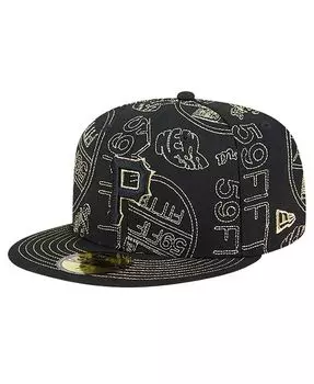 Мужская облегающая шляпа Pittsburgh Pirates 59FIFTY Day New Era, черный