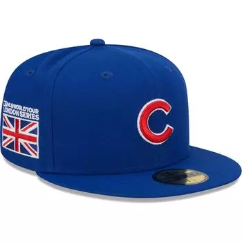 Мужская облегающая шляпа с флагом New Era Royal Chicago Cubs 2023 MLB World Tour: London Series 59FIFTY