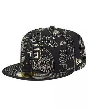 Мужская облегающая шляпа San Francisco Giants 59FIFTY Day New Era, черный