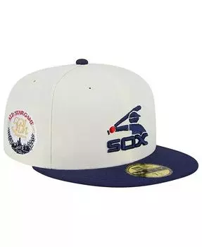 Мужская облегающая шляпа Stone, темно-синяя Chicago White Sox Retro 59FIFTY New Era, серый