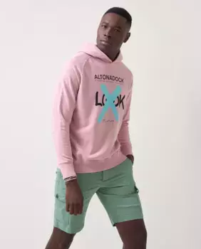 Мужская облегающая толстовка без капюшона Altonadock, розовый