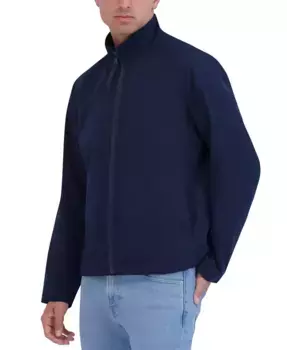 Мужская облегченная куртка с воротником-стойкой из пич-трикотажа Robert Graham, синий