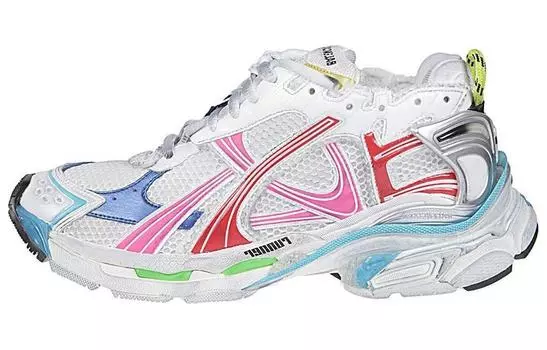 Кроссовки мужские Balenciaga Lifestyle, белый / розово-синий