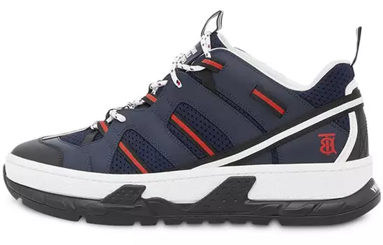 Кроссовки мужские Burberry Mesh Nubuck Union, синий / красный
