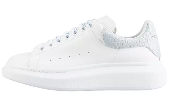 Кроссовки Alexander McQueen Oversized White Light Blue Croc