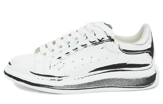 Кроссовки Alexander McQueen Oversized White Black Print