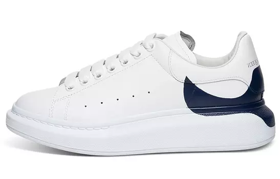 Кроссовки Alexander McQueen Oversized Sneaker 'White Navy Heel'