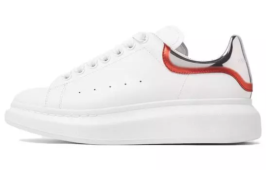 Кроссовки Alexander McQueen Oversized White Silver Red Metallic