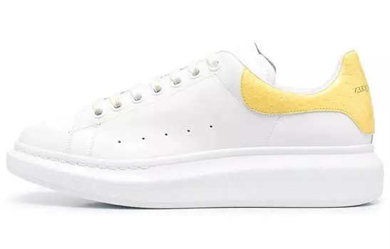 Кроссовки Alexander McQueen Oversized White Yellow Croc