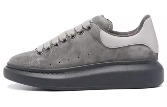Кроссовки Alexander McQueen Oversized Dark Grey Black Suede