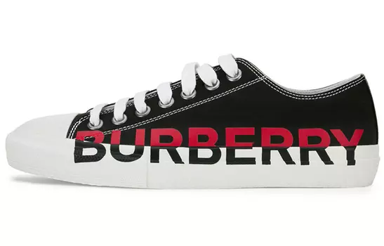 Кеды Burberry, черный/красный/белый