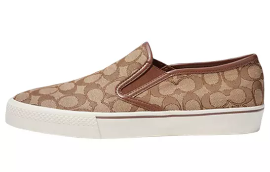 Кроссовки COACH Casual Shoes Men Low-Top Brown
