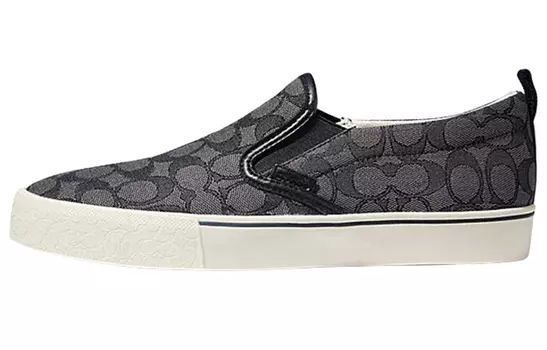 Кроссовки COACH Skateboard Shoes Men Low-Top Black Gray