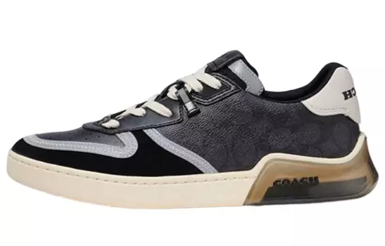 Кроссовки COACH Skateboard Shoes Men Low-Top Black