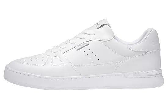 Кроссовки COACH Skateboard Shoes Men Low-Top White