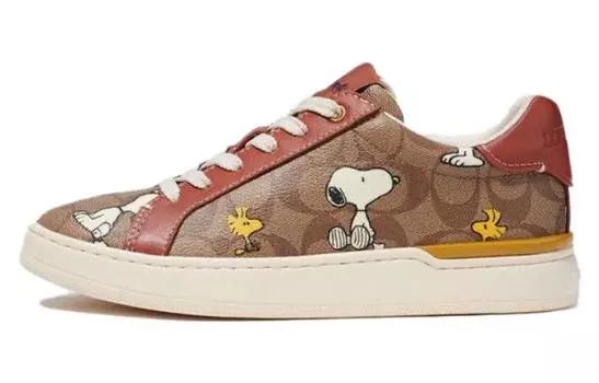 Кроссовки COACH Skateboard Shoes Men Low-Top Khaki