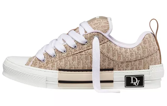 Кроссовки DIOR B23 Skater Low Top Beige DIOR Oblique Jacquard