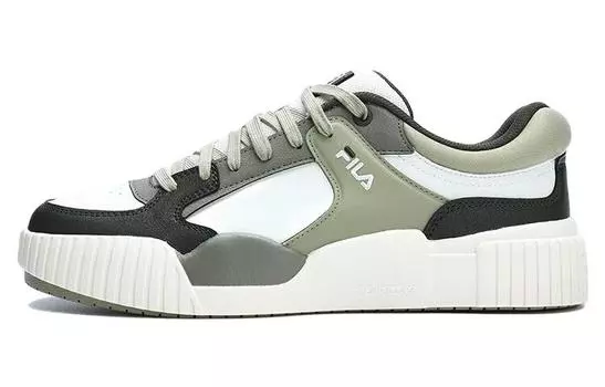 Кроссовки FILA BLOCKS Skateboard Shoes Men Low-Top White Green