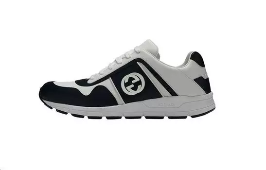 Кроссовки GUCCI Leather Sneakers Black