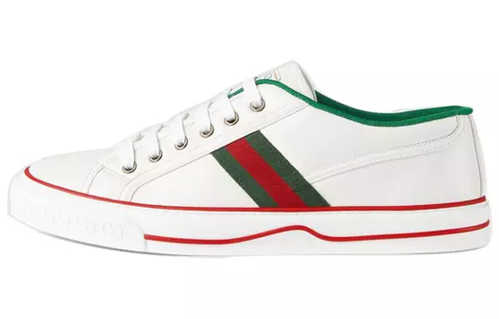 Кроссовки GUCCI Tennis 1977 White Green Red