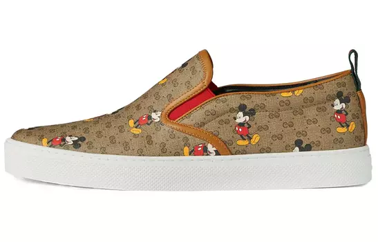 Кроссовки Gucci Skateboarding Men, коричневый/белый