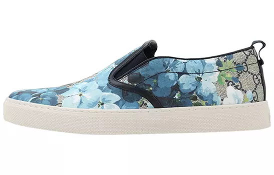 Кроссовки GUCCI Gg Supreme Canvas Slip-On 'Blue Floral'