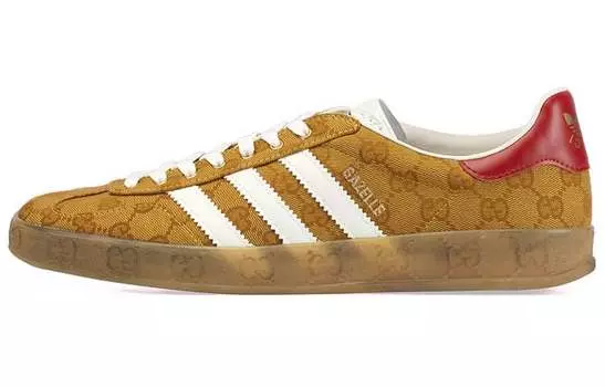 Кроссовки мужские Gucci Gazelle Series, бежевый / коричневый