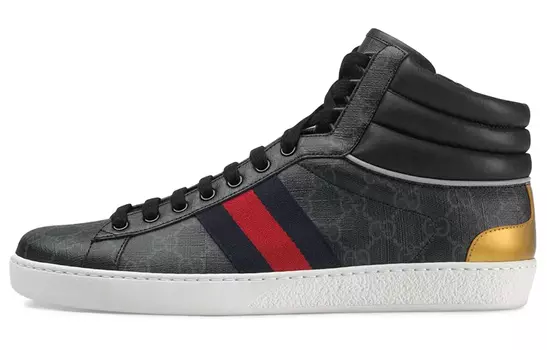 Кроссовки GUCCI Ace Gg High Top Black