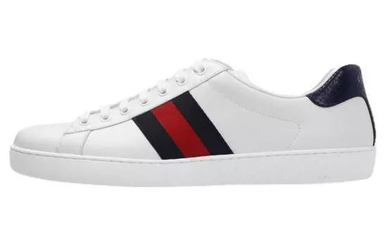 Кроссовки GUCCI New Ace NRN Sneakers White Blue Men's