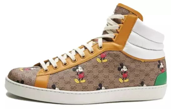 Кроссовки Disney X GUCCI Ace Skateboard Shoes Men High-Top Multicolor