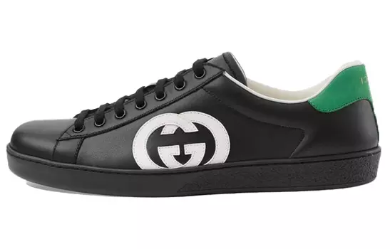 Кроссовки GUCCI Ace Interlocking Gg Black