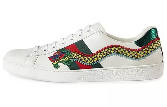 Кроссовки GUCCI Ace Embroidered 'Dragon'