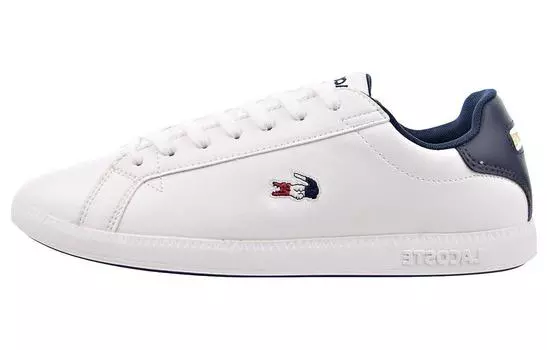 Мужская обувь для скейтбординга LACOSTE, White navy blue red