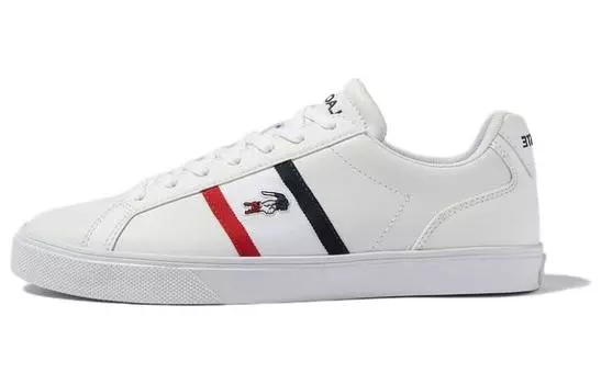 Мужская обувь для скейтбординга LACOSTE, White/Navy/Red