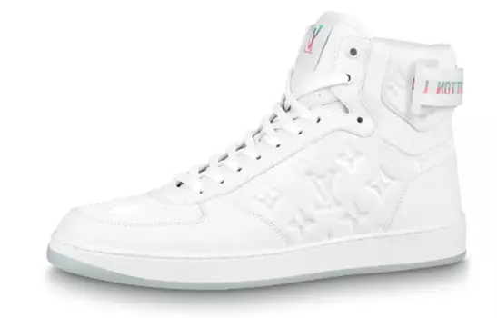 Кроссовки LOUIS VUITTON Rivoli Ankle Sneakers 'White Monogram'