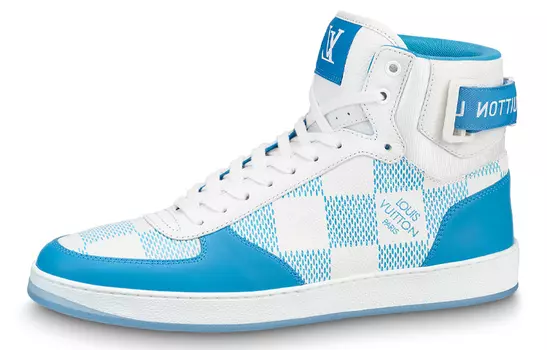Кроссовки LOUIS VUITTON Rivoli Skateboard Shoes Men High-Top Blue White