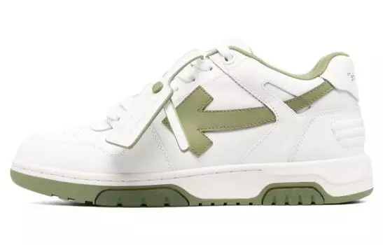 Кроссовки мужские Off-White Out Of Office, белый / темно - зеленый