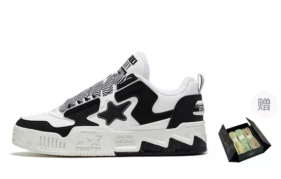 Мужская обувь для скейтбординга STARTER, черно-белая панда