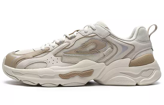 Кроссовки FILA Y2K Casual Shoes Men Low-Top Light Gray Yellow/Birch Brown
