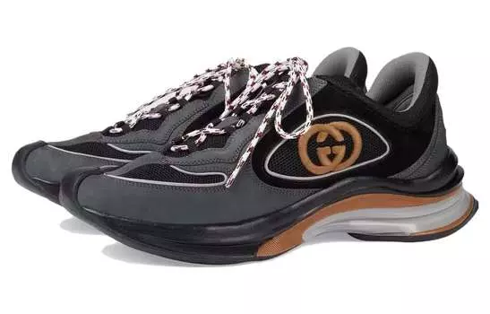 Кроссовки мужские Gucci Low-Top, серый / черный