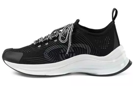 Кроссовки мужские Gucci Run Low-Top, черный / белый